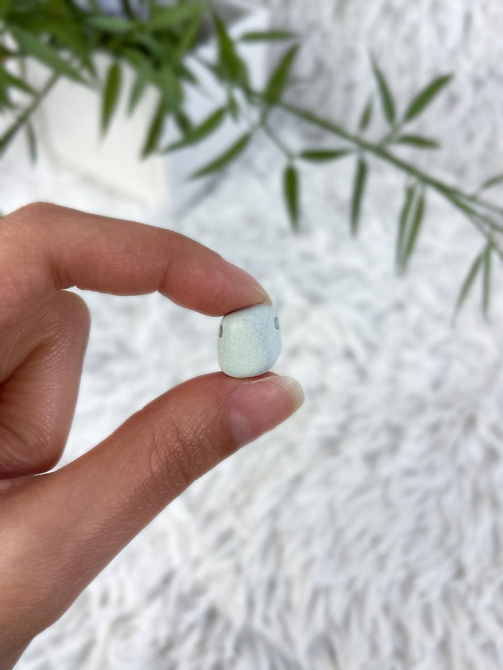 Zeolith Anhänger (Klinoptilolith) - SoulGlow - Anhänger mit Bohrung, balance, Baumwollband