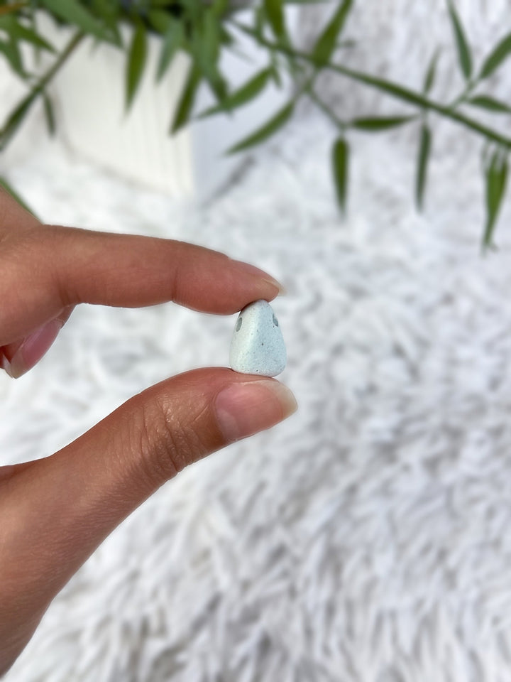 Zeolith Anhänger (Klinoptilolith) - SoulGlow - Anhänger mit Bohrung, balance, Baumwollband